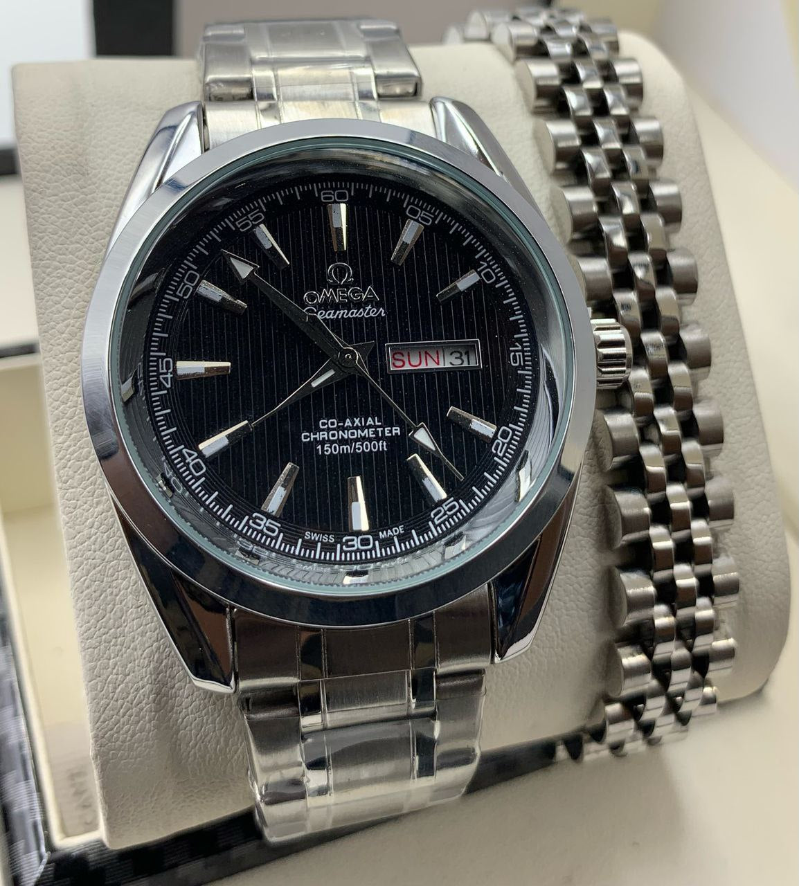 Omega Seamaster Chain Watch with Chain Bracelet – The Ultimate in Precision and Style