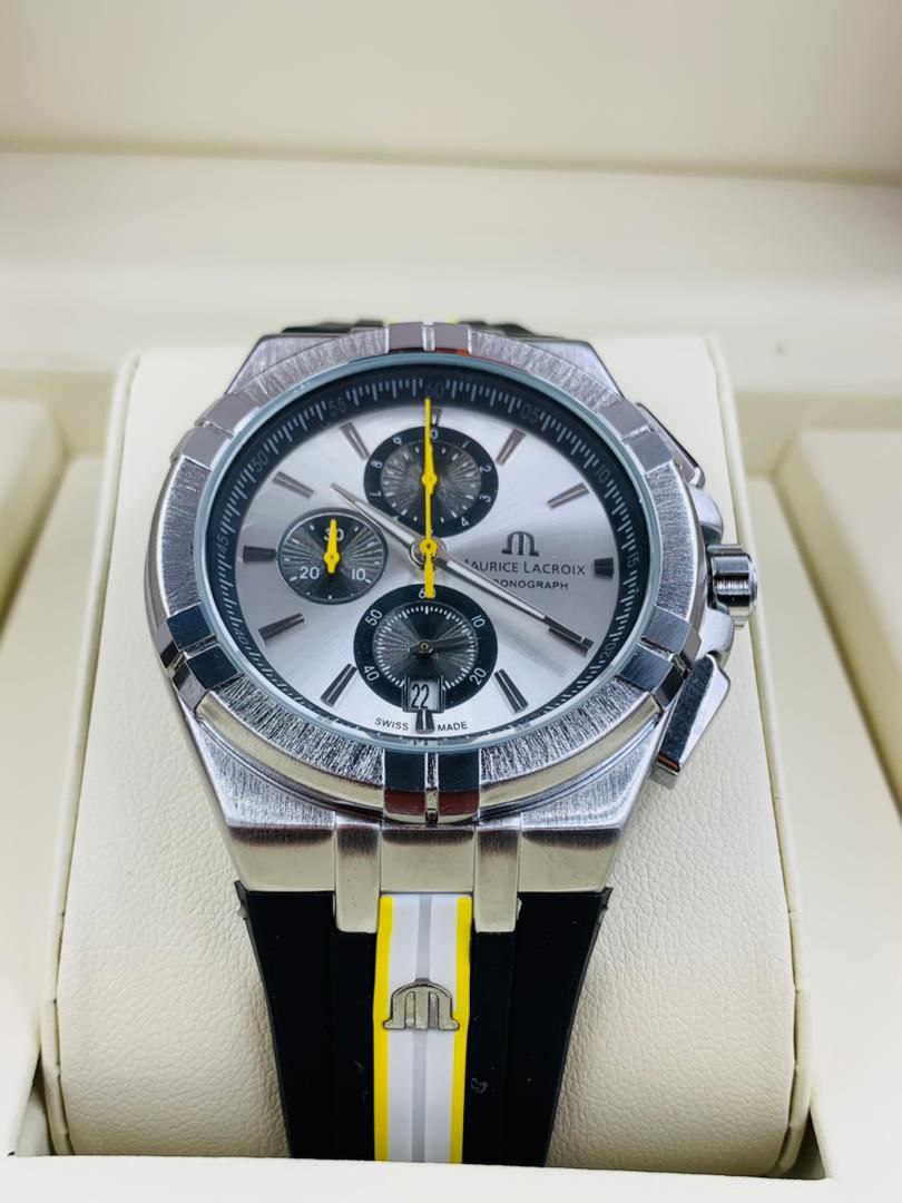 Maurice Lacroix Rubber Watch with Box