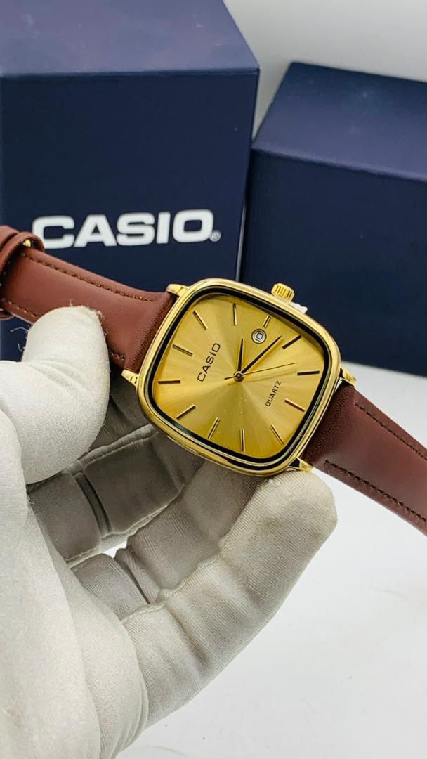 Casio Vintage Leather Watch