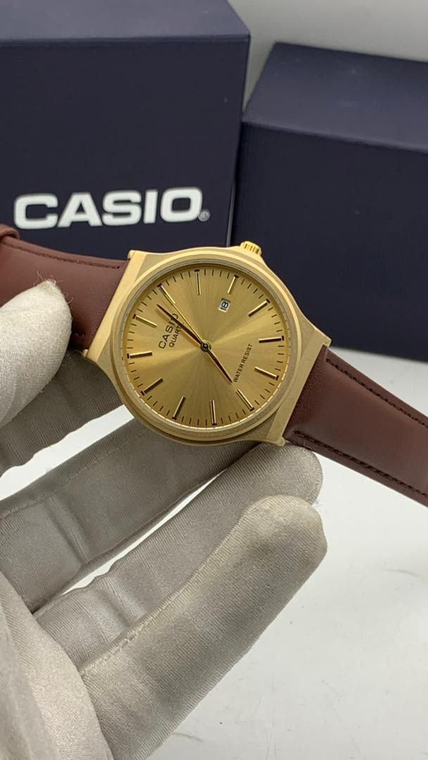 Casio Vintage Leather Watch