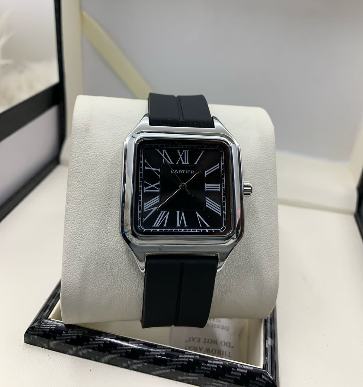 Cartier-Inspired Sport Luxe Rubber Watch – Bold. Sleek. Unstoppable