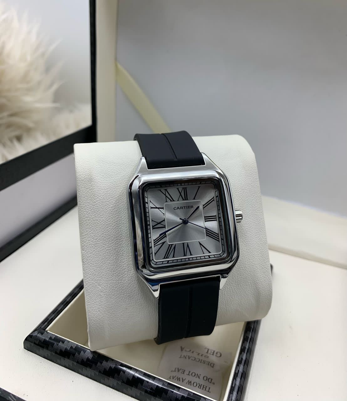 Cartier-Inspired Sport Luxe Rubber Watch – Bold. Sleek. Unstoppable