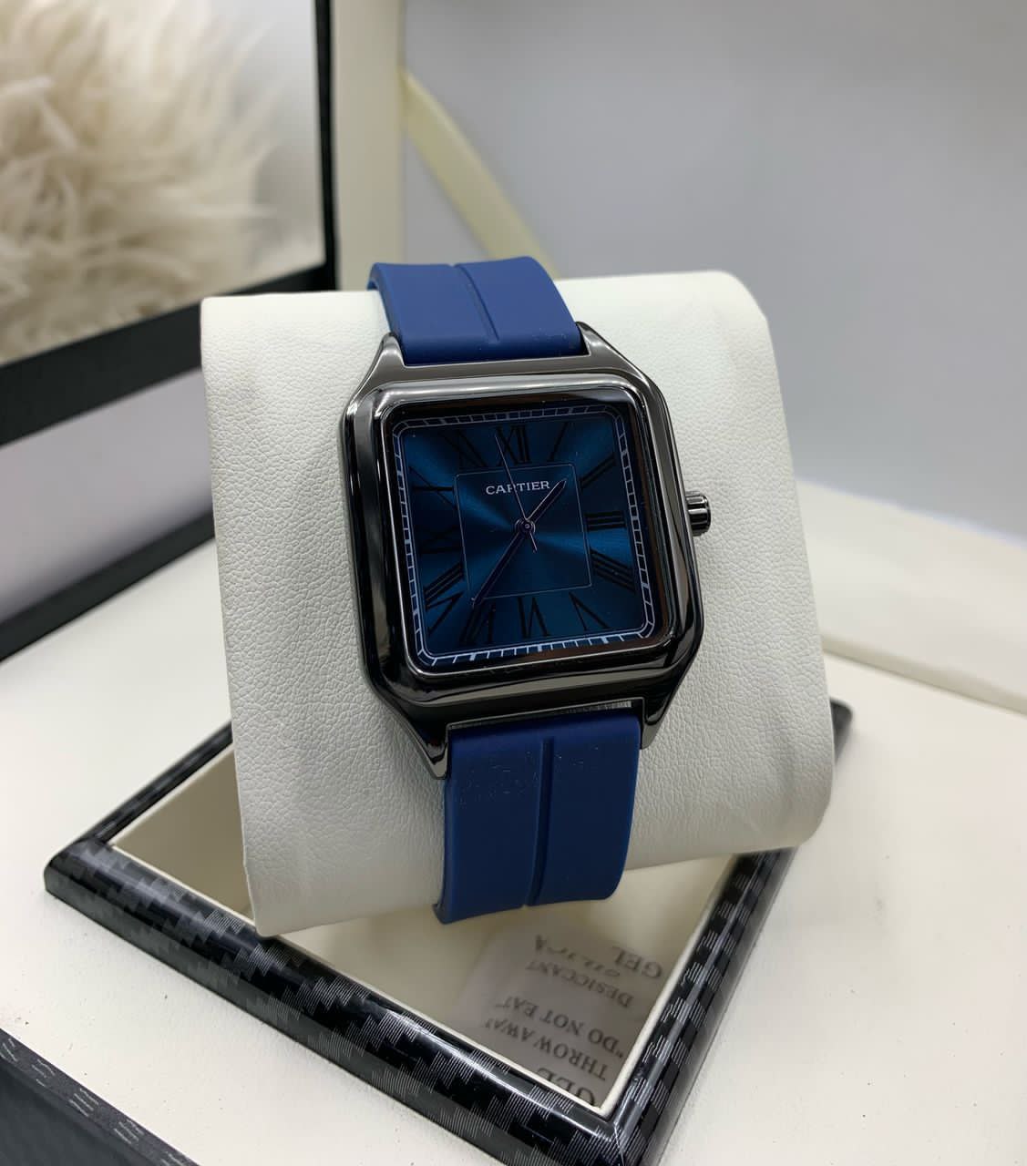 Cartier-Inspired Sport Luxe Rubber Watch – Bold. Sleek. Unstoppable