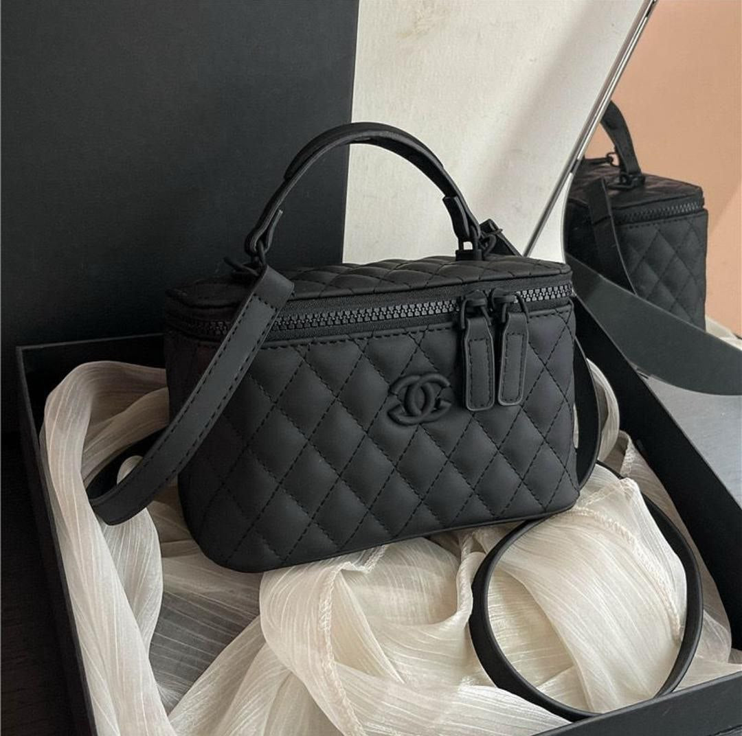 Chanel Box-Shaped Handbag – Structured Luxury, Fully Boxed