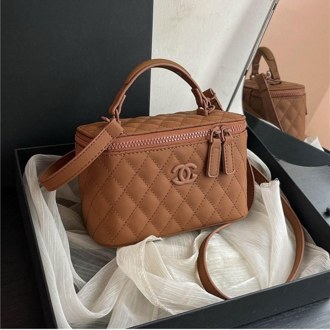 Chanel Box-Shaped Handbag – Structured Luxury, Fully Boxed