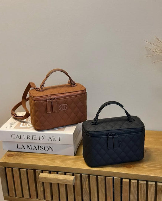 Chanel Box-Shaped Handbag – Structured Luxury, Fully Boxed