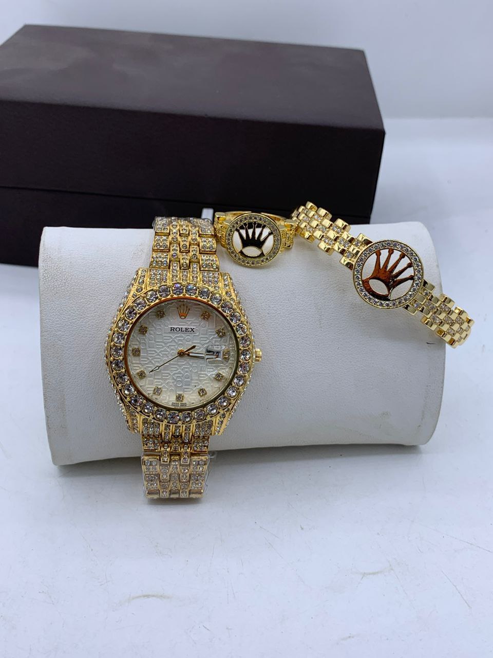 Rolex Stone Studded Set for Women