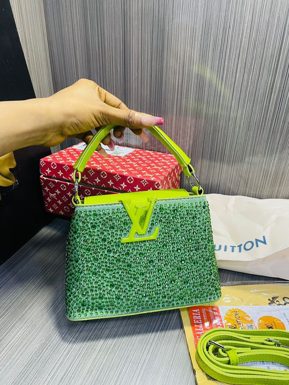 Louis Vuitton Stone Studded Bag