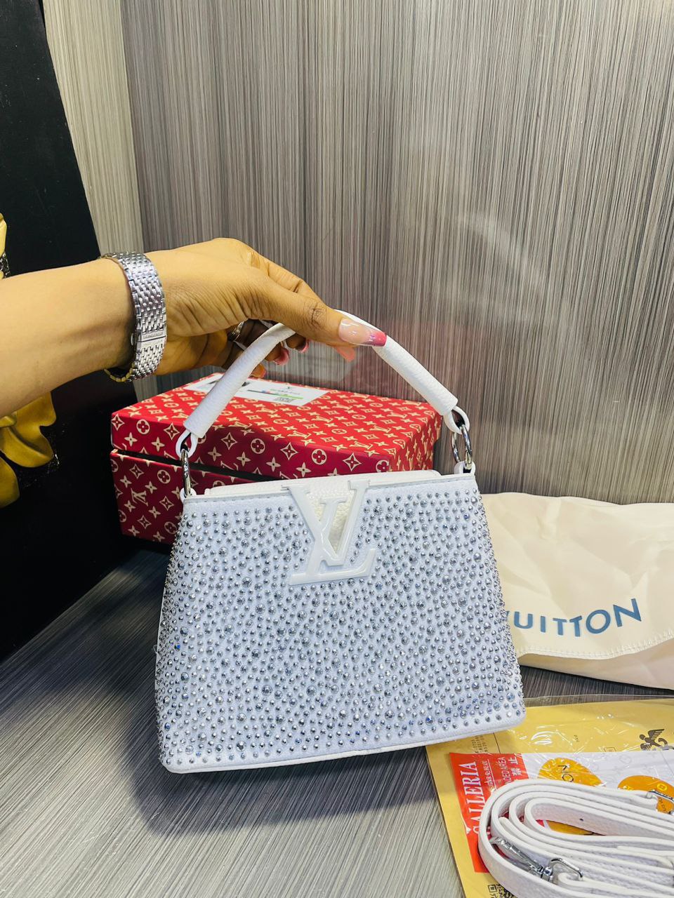 Louis Vuitton Stone Studded Bag