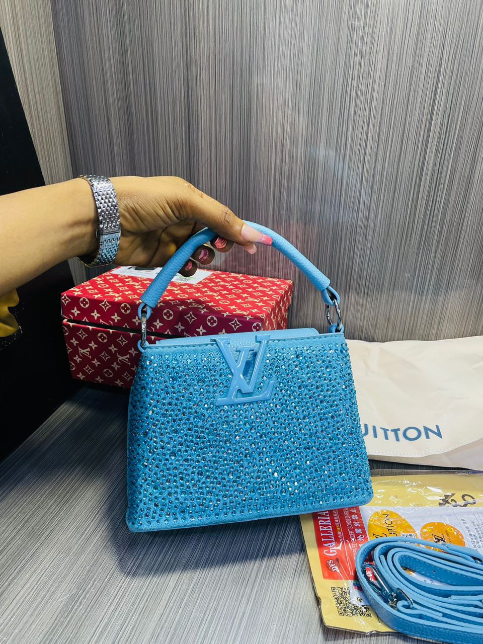 Louis Vuitton Stone Studded Bag