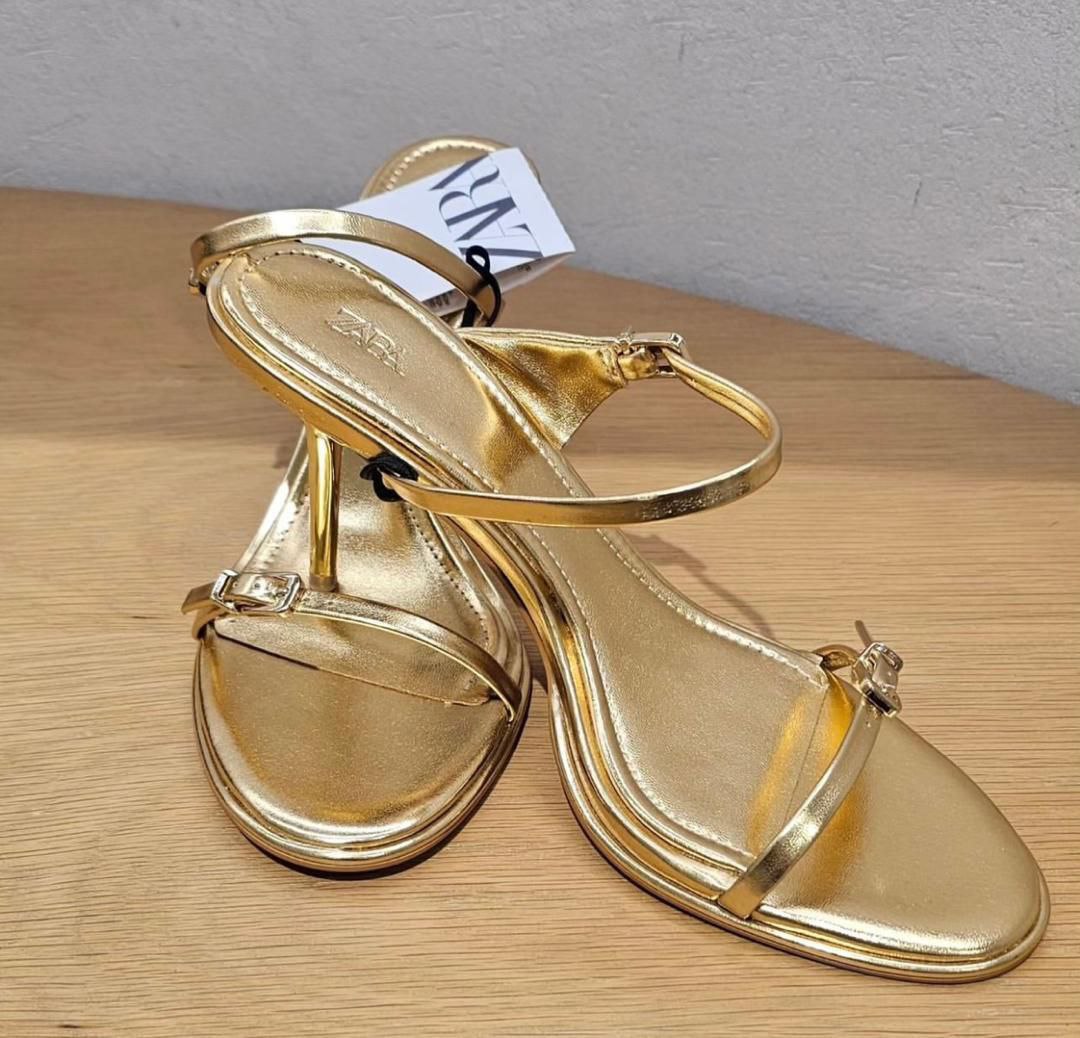 ZARA Golden Heels