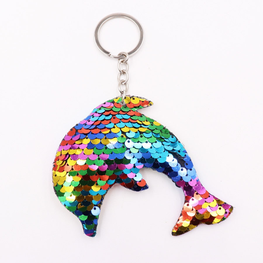 1PCS Dolphin Star Unicorn animal Keychain