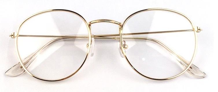 2020 New Designer Woman Glasses Optical Frames Metal Round Glasses