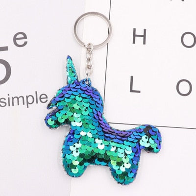 1PCS Dolphin Star Unicorn animal Keychain